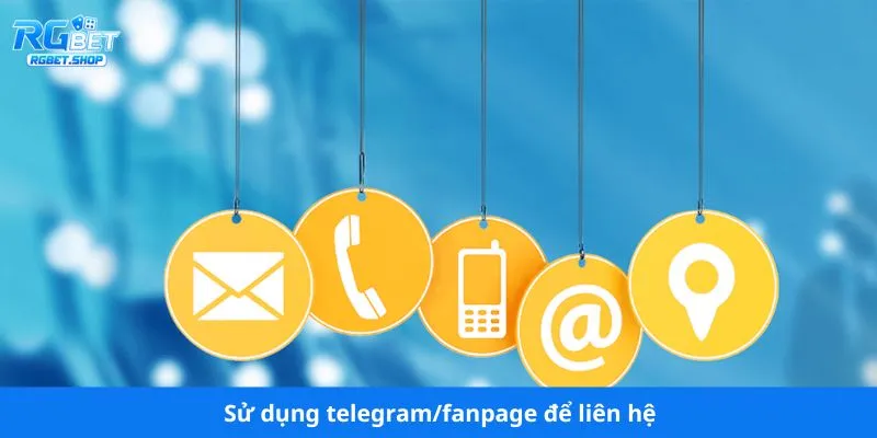 Sử dụng telegram/fanpage